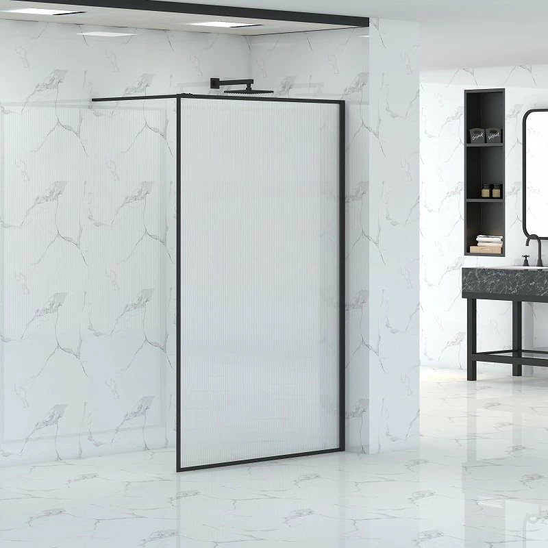 Paroi De Douche Ondulée Noire Luxblack 120 Cm 6 Paroi De Douche Ondulée Noire Luxblack 120 Cm – Image 4