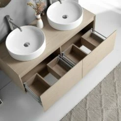 Meuble En Bois Massif Woodland 120 Cm -Produits De Salle De Bain Soldes 2024 23179 meuble woodland 120