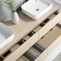 Meuble Bois Massif Woodland 170 Cm -Produits De Salle De Bain Soldes 2024 23184 woodland 170