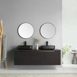 Meuble En Chêne Teinté Ébène 160 Cm