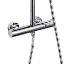 Colonne De Douche Thermostatique Gina Chrome -Produits De Salle De Bain Soldes 2024 23518 colonne ronde thermostatique