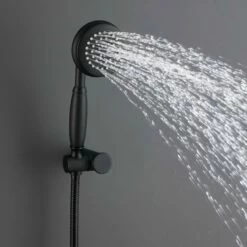 Mitigeur Bain Douche Industria Noir Mat 18 Mitigeur Bain Douche Industria Noir Mat -Produits De Salle De Bain Soldes 2024 23680 pommeau douche noir