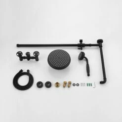 Colonne De Douche Industria Noire Mate 26 Colonne De Douche Industria Noire Mate -Produits De Salle De Bain Soldes 2024 23688 colonne douche complet