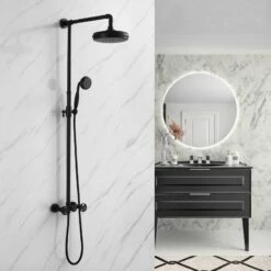 Colonne De Douche Industria Noire Mate