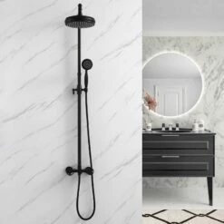 Colonne De Douche Industria Noire Mate 19 Colonne De Douche Industria Noire Mate -Produits De Salle De Bain Soldes 2024 23692 colonne indutria