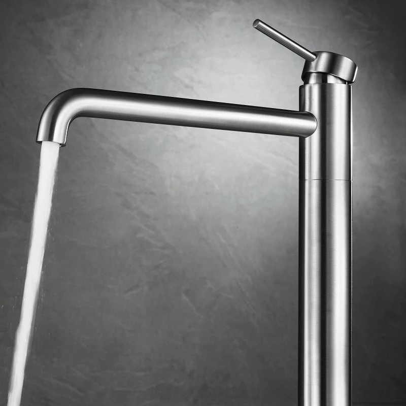 Robinet Mitigeur Sur Pied Totem Inceza Chrome Brossé 7 Robinet Mitigeur Sur Pied Totem Inceza Chrome Brossé – Image 5