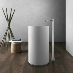 Robinet Mitigeur Sur Pied Totem Inceza Chrome Brossé 11 Robinet Mitigeur Sur Pied Totem Inceza Chrome Brossé -Produits De Salle De Bain Soldes 2024 23813 mitigeur totem inceza