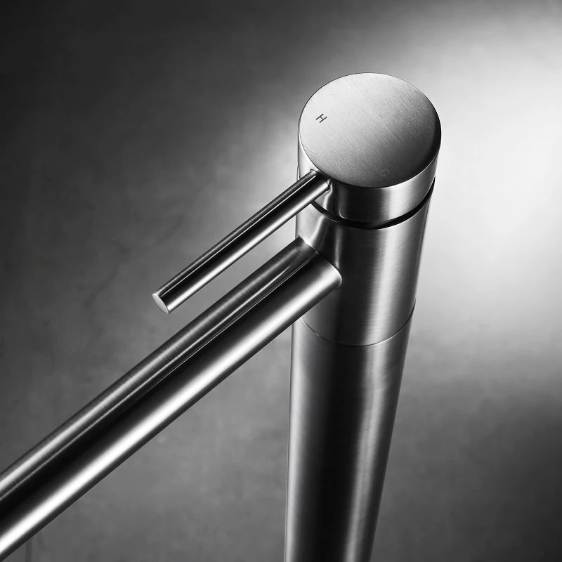 Robinet Mitigeur Sur Pied Totem Inceza Chrome Brossé 8 Robinet Mitigeur Sur Pied Totem Inceza Chrome Brossé – Image 6