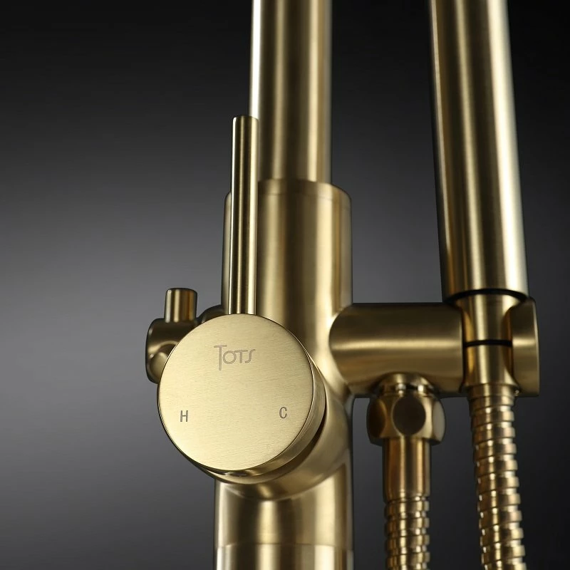 Mitigeur Au Sol Cezelo Doré Brossé 8 Mitigeur Au Sol Cezelo Doré Brossé – Image 6