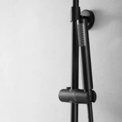 Colonne De Douche Thermostatique Fina Noire Mate -Produits De Salle De Bain Soldes 2024 23838 fina thermostatique colonne douche