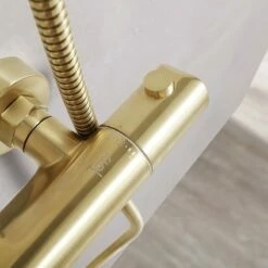 Colonne De Douche Thermostatique Cezelo Dorée Brossée -Produits De Salle De Bain Soldes 2024 23845 colonne douche vernet