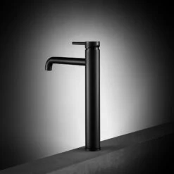Robinet Mitigeur Surélevé Fina Noir Mat -Produits De Salle De Bain Soldes 2024 23887 fina robinet haut