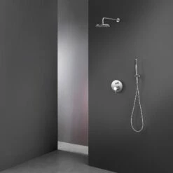 Kit De Douche Encastrable Inceza Chrome Brossé -Produits De Salle De Bain Soldes 2024 23905 inceza kit douche