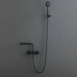 Mitigeur Bain Douche Industria Noir Mat