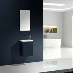 Meuble Lave Main Essential Anthracite 40 Cm X 22 Cm -Produits De Salle De Bain Soldes 2024 24052 lave main essential anthracite