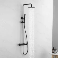 Colonne De Douche Thermostatique Gina Black -Produits De Salle De Bain Soldes 2024 24200 colonne douche gina noir