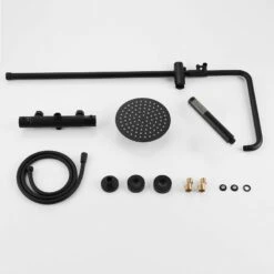 Colonne De Douche Thermostatique Gina Black -Produits De Salle De Bain Soldes 2024 24201 kit douche gina noir