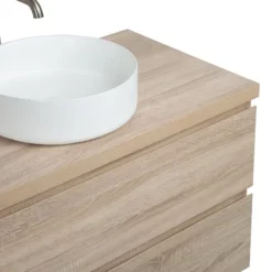 Meuble Avec Plan Pour Vasque Alicia Bois Chêne 90 Cm 18 Meuble Avec Plan Pour Vasque Alicia Bois Chêne 90 Cm -Produits De Salle De Bain Soldes 2024 24695 meuble alicia bois salle de bain