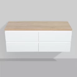 Meuble Avec Plan Pour Vasque Alicia Blanc Mat 140 Cm -Produits De Salle De Bain Soldes 2024 24714 alicia 140