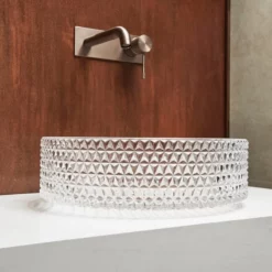 Vasque à Poser Transparent Diamond 40 Cm