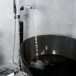 Baignoire Transparente Noire 165 Cm Fumé -Produits De Salle De Bain Soldes 2024 25066 baignoire transparente noir