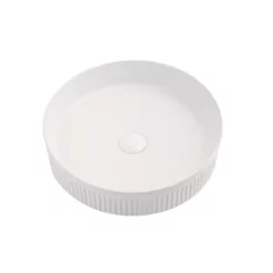 Vasque à Poser Blanche Mate Cannela 42 Cm -Produits De Salle De Bain Soldes 2024 25118 vasque ronde a poser