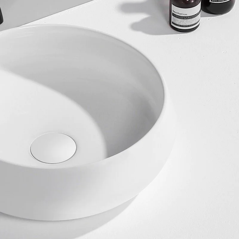 Vasque à Poser Blanche Mate Neptune 36 Cm 6 Vasque à Poser Blanche Mate Neptune 36 Cm – Image 4