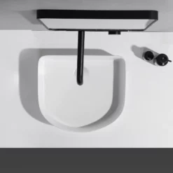 Vasque à Poser Blanche Mate Ondulaé 42 Cm