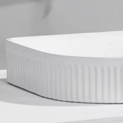 Vasque à Poser Blanche Mate Ondulaé 42 Cm 10 Vasque à Poser Blanche Mate Ondulaé 42 Cm -Produits De Salle De Bain Soldes 2024 25153 vasque arc de cercle blanc