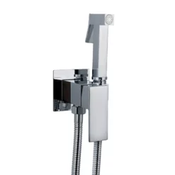 Ensemble De Douchette Hygiénique Carré Chrome