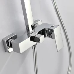 Colonne De Douche Mécanique Carréo Chrome 21 Colonne De Douche Mécanique Carréo Chrome -Produits De Salle De Bain Soldes 2024 25186 mitigeur mecanique colonne carreo