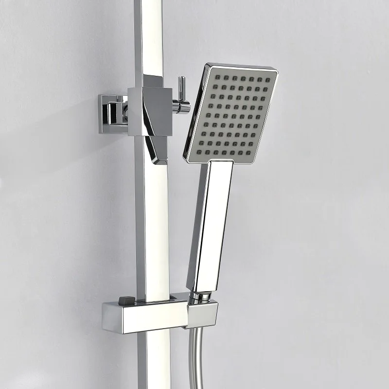 Colonne De Douche Mécanique Carréo Chrome 16 Colonne De Douche Mécanique Carréo Chrome – Image 14