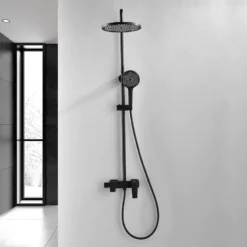 Colonne Bain Douche Noire Ring