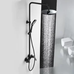 Colonne Bain Douche Noire Ring -Produits De Salle De Bain Soldes 2024 25217 colonne ring