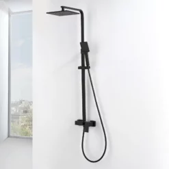 Colonne De Douche Mécanique Noire Carréo -Produits De Salle De Bain Soldes 2024 25232 colonne douche carreo noir