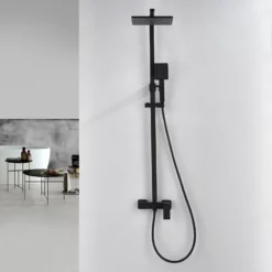 Colonne De Douche Mécanique Noire Carréo