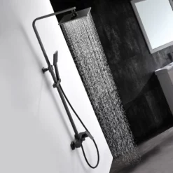 Colonne De Douche Mécanique Noire Carréo -Produits De Salle De Bain Soldes 2024 25237 colonne de douche carreo