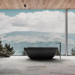 Baignoire Transparente Noire 165 Cm Fumé -Produits De Salle De Bain Soldes 2024 25284 baignoire fume noir