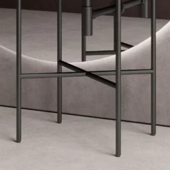 Console Blanc Mat ELLE 70 Cm -Produits De Salle De Bain Soldes 2024 25393 vasque sur pied metal