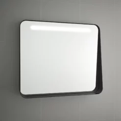 Miroir Apolo LED Noir Mat Ou Or -Produits De Salle De Bain Soldes 2024 25750 apolo noir