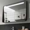 Miroir Apolo LED Noir Mat Ou Or -Produits De Salle De Bain Soldes 2024 25751 miroir apolo noir