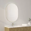 Miroir LED Falbala 60 Cm Or Brossé Et Noir Mat 2 Miroir LED Falbala 60 Cm Or Brossé Et Noir Mat -Produits De Salle De Bain Soldes 2024 25763 falbala or brosse