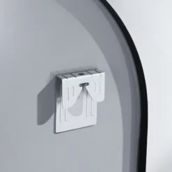 Miroir Arche Noir Mat 60 Cm 22 Miroir Arche Noir Mat 60 Cm -Produits De Salle De Bain Soldes 2024 25952 fixation miroir arche