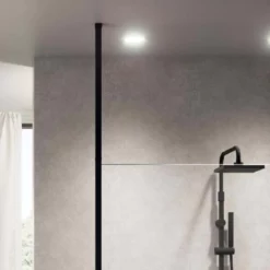 Barre De Renfort Du Sol Au Plafond 6 à 8 Mm Chromé Et Noir Mat -Produits De Salle De Bain Soldes 2024 25998 barre renfort du sol au plafond noir mat