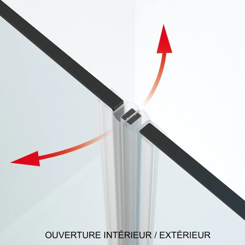 Paroi D'angle Carré Noir Mat Sur-mesure 7 Paroi D'angle Carré Noir Mat Sur-mesure – Image 5