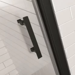 Porte De Douche Noir Mat Sur Mesure -Produits De Salle De Bain Soldes 2024 26108 poignee porte douche zephyros 20 g noir