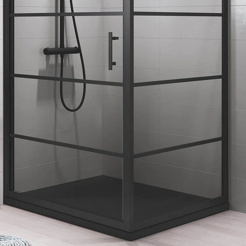 Porte D'angle Atelier Noir Mat Sur Mesure 6 Porte D'angle Atelier Noir Mat Sur Mesure – Image 4