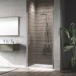 Porte De Douche Chromée Sur Mesure