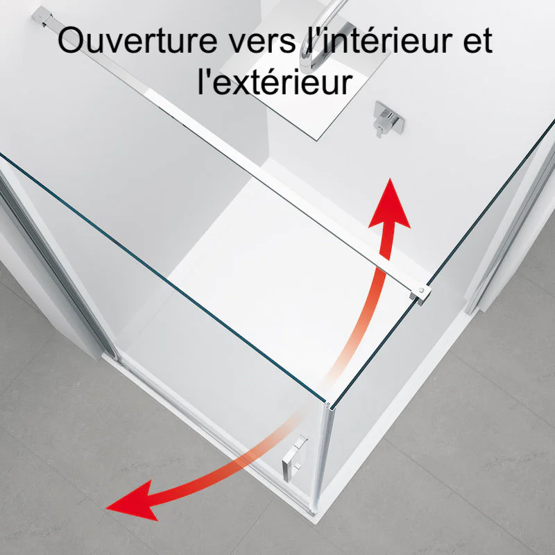 Porte De Douche Chromée Sur Mesure 10 Porte De Douche Chromée Sur Mesure – Image 8