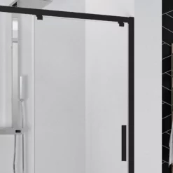 Porte Coulissante Sur Mesure Noir Mat -Produits De Salle De Bain Soldes 2024 26209 coulissante kuadra noit